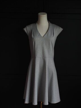 Smart Set | Grey V-Neck Fit and Flare Dress